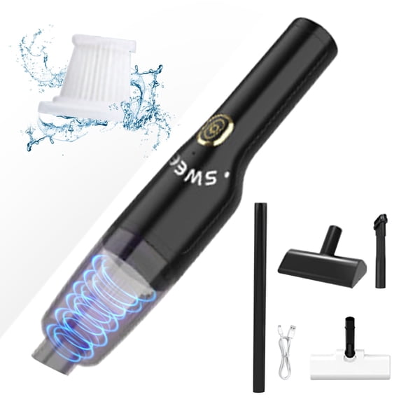TopLLC Aspirateur-balai Sans Fil, Aspirateurs pour la Maison Aspirateur 120W à Main avec Autonomie Longue de 30 Min Aspirateur pour Poils d'Animaux Aspirateur pour Tapis Plancher Dur Aspirateur pour Chien un Hachoir