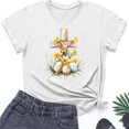 thumbnail image 4 of Weiqiqre Spring Outfits for Women 2025 Happy Easter T Shirt Easter Bunny Shirt Cute Rabbit Graphic Tee Gift Spring Tees Tops, 4 of 4