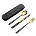 thumbnail image 1 of Decodeary Ustensiles de Cuisine en Acier Inoxydable 304 Ensembles Portables Vaisselle Réutilisable avec Boîte pour Étudiants Design Simple Type Petit Déjeuner Dîner 6, 1 of 7