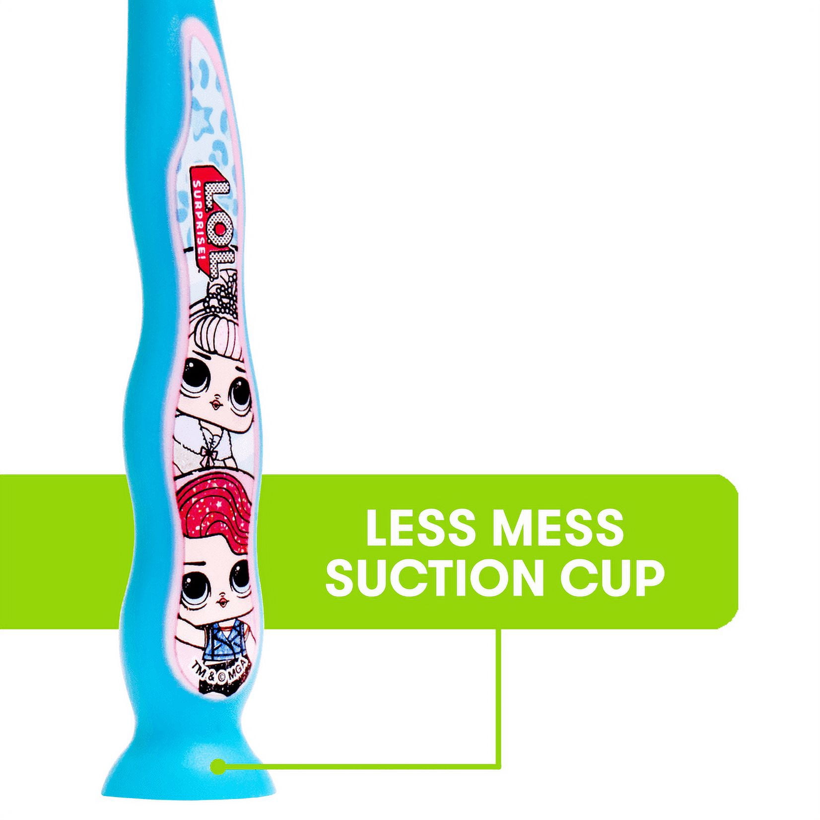 Brosse à dents à ventouse Firefly® pour enfants - LOL, Douce