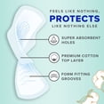 thumbnail image 4 of Always Pure Cotton with FlexFoam Pads, Size 1, Regular, with Wings, Unscented, 4 of 17
