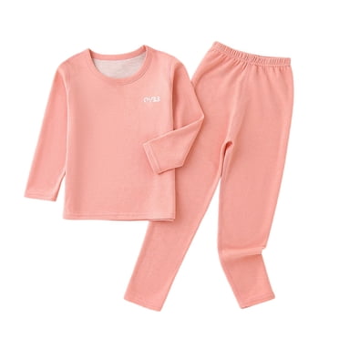 zbxnLI Ensembles de sous-Vêtements Thermiques pour Ados Garçons Filles Enfants Hauts à Manches Longues Bas Pantalons Ensembles de Vêtements Doux