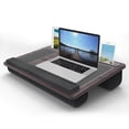 thumbnail image 1 of serony Lap Desk Comfortable Lazy computer holder Computer Laptop tray sofa gaming work from Table with Wrist Rest Gray, 1 of 9