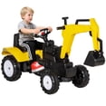 thumbnail image 1 of Aosom Kids Ride on Excavator, Pedal Excavator Ride on Toy for 3 Year Old, 1 of 10