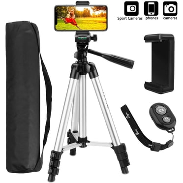 Trépied - Support Trépied 3 en 1 Style Pieuvre Portable et Ajustable + Support de Téléphone / Support - Compatible avec iPhone, Samsung Galaxy et Plus d'Appareils - Wingomart