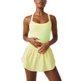 thumbnail image 1 of xiaxaixu Robe de Tennis pour Femme Jupe-Short Dessous Couleur Unie Sans Manches Robes Athlétiques Entraînement Robe de Golf, 1 of 9