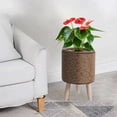 thumbnail image 4 of SSZMDLB Rattan Flower Pot, Flower Pot, Indoor Desktop Flowerpot, Woven Pot Potted Container, Triangular Support Flower Stand, Home Office Decor Planter for Succulents, Plants, 4 of 6