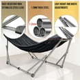 thumbnail image 3 of Tranquillo Universal 106" Double Hammock w/Adjustable Stand and Bag, Black, 3 of 12