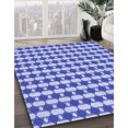 thumbnail image 3 of Ahgly Tapis Rectangulaire Lavable en Machine Intérieur Transitionnel Bleu Orchidée, 5 Pieds x 7 Pieds, 3 of 7