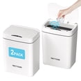 thumbnail image 1 of PrettyCare Garbage Bins with Lid 2*14L.Automatic Sensor Touchless trash can for Bathroom, Kitchen, Bedroom, Office GC01, 1 of 8