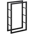 thumbnail image 1 of HOMCOM Firewood Rack Fireplace Log Holder, 23.6" x 9.8" x 39.4", 1 of 9