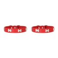 thumbnail image 1 of Maytalsory Comfortable Wear Cat Collar In Multiple Sizes With Stylish PU PU Cat Collar Dogs Collars red 1.5*30cm 2Set, 1 of 6