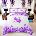 thumbnail image 1 of Erosebridal Monogrammed Bedding Sets Full with Comforter,Personalized Initial Duvet Insert,Letter Decoration,Reversible,3pcs, 1 of 8