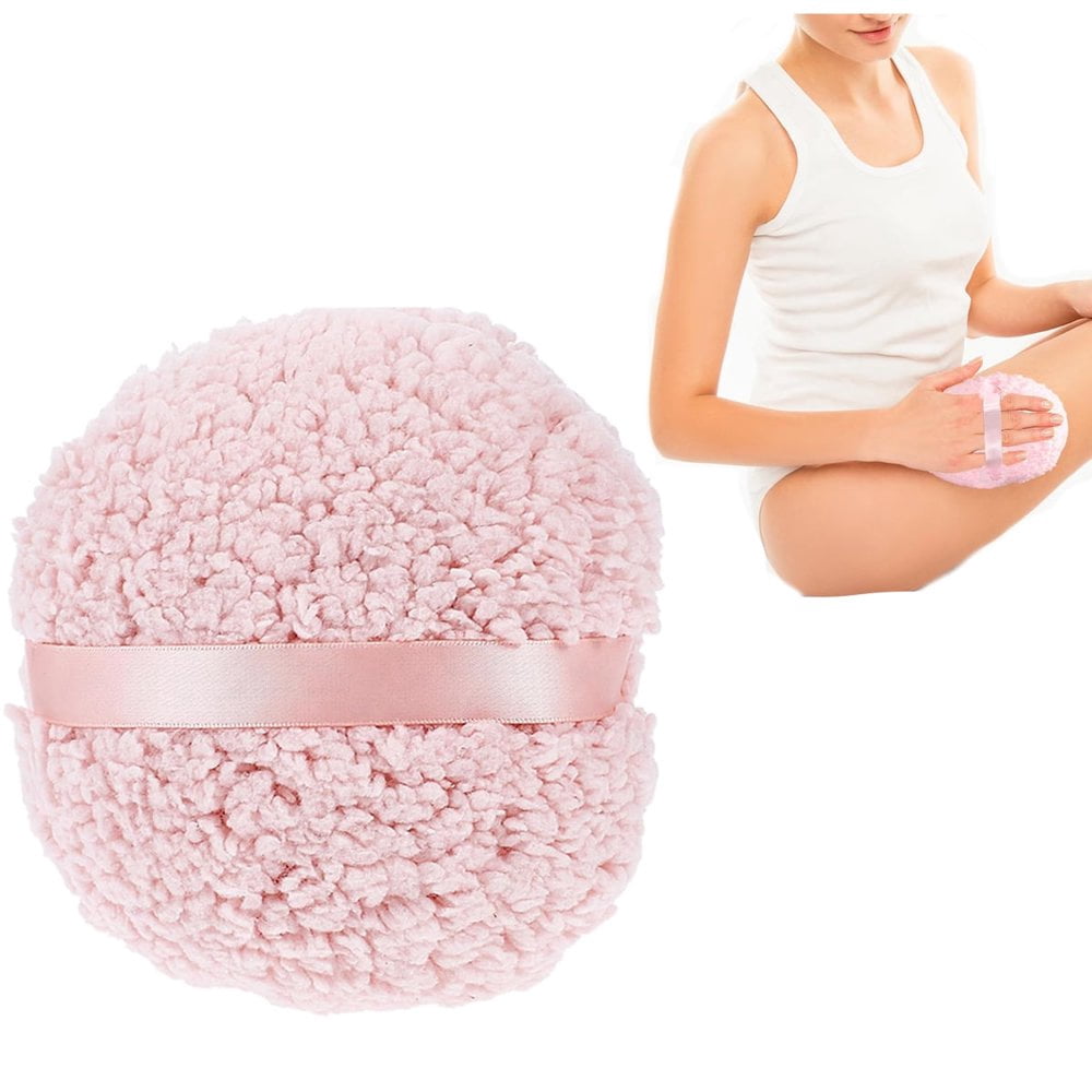 LNGOOR Body Powder Applicator  Oversize Powder Puff  Powder Puff for Body Powder  Extra Large Body Powder Puff  Loose Powder Puffs  Oversize Dust Puffs for Women Makeup (6” x 3”)