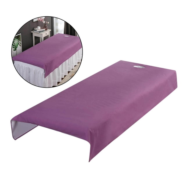 serony Professional Waterproof Massage Bed Table Cover Anti-oil Spa Sheets Purple