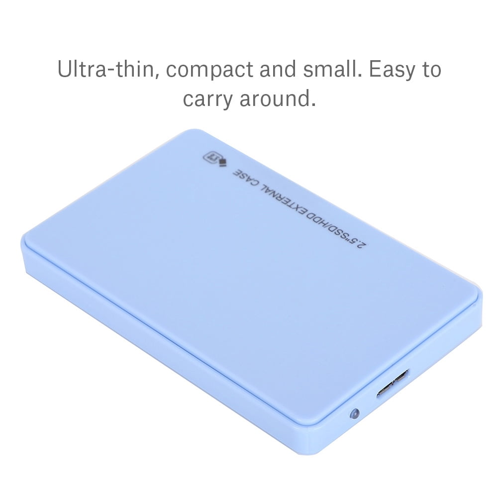 Pocket Size USB  Case, External HDD Box HDD Case, Circuit  Hard Drive Case SSD  for  Hard Drive Enclosure HDD Maximum 1TB