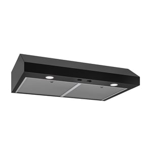 Broan-NuTone 30" Sous Cabinet Rangehood, ENERGY STAR, 350 Max Souris CFM, noir