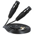 thumbnail image 1 of 3,5 Mm Stéréo TRS Mâle à Double XLR Câble de Raccordement Femelle, 1 of 10