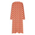 thumbnail image 4 of Mgmyaa Nuisette pour Femme à Manches Longues, Col Ras du Cou, Chemise de Nuit Imprimée, Longue Tenue de Détente, Robe Maxi Décontractée de Détente, Robes de Maison, 4 of 5