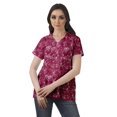 thumbnail image 2 of Moomaya Chemise Tunique Style Enveloppant pour Femmes en Coton Décontracté Col Classique Boutonné, 2 of 6