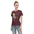 thumbnail image 4 of T-Shirt Basique à Manches Courtes pour Femmes Sailor Moon Lièvre Lunaire, 4 of 6