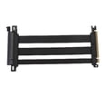 thumbnail image 2 of PCIe 4.0 Riser Cable, PCIe 4.0 X16 High Speed Flexible Extender Card Extension Port 180 Degree Adapter GPU Extension Cable for RTX 4090 Ti for 8900 Xt, 2 of 7