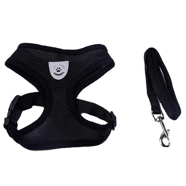 Ustyle Adjustable Mesh Breathable Dog Harness Pet Vest Rope Dog Strap On Chest Strap Set For Poodle Puppy