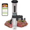 thumbnail image 1 of KitchenBoss WiFi Sous Vide Cooker: 1100 Watts Thermal Immersion Circulator Cookers, Smart Slow Cooker App Included, Souvie KitchenBoss Cooking Machine (Silver), 1 of 8