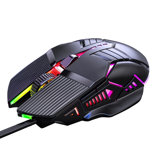 JilgTeok 3 Packs 4 Vitesses DPI Ajustement RGB Coloré Multi-Appareils Adaptés à la Programmation Macro Connexion Filaire USB Personnalisée Souris de Jeu Accessoires d'Ordinateur Liquidation