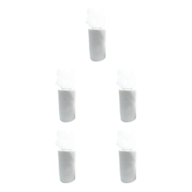 Wweixi White Roll Wrist Tulle Coil Durable And Reliable Wedding Essentials Easy To Ad Clean Roll Tulle white 5Set