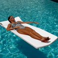 thumbnail image 2 of California Sun Deluxe Oversized Unsinkable Foam Cushion Pool Float - White Pineapple, 2 of 2