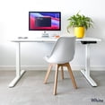 thumbnail image 3 of Desky Single Sit Stand Desk - White / White, 3 of 10
