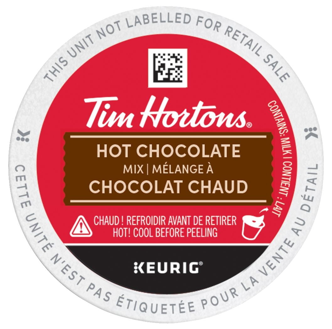 Tim Hortons Hot Chocolate K-Cups Pods, Single-Serve K-Cups, Compatible with Keurig Coffee Makers, Smooth & Creamy, 10 Count