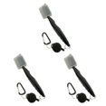 thumbnail image 3 of Ruiboury Brosse de Club de Golf Portable à Main Remplacement Brosses à Chaussures Double Face Gris avec Couvercle 3ensemble, 3 of 6