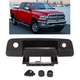 thumbnail image 1 of Qiilu Tailgate Handle, 68197873AA Exterior Tailgate Handle Tailgate Handle Liftgate Latch Handle With Keyhole Black Replacement For  1500 2500, 1 of 8