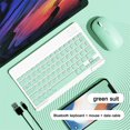 thumbnail image 2 of MesaSe Deals of the Day Wireless Keyboard and Mouse Portable Mini Bluetooth BT Wireless Keyboard & Mouse For Android Windows PC Tablet ipad Keyboard College Gift for Friend, 2 of 4