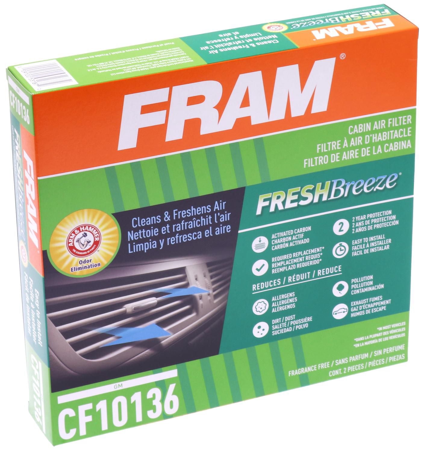 Filtre à air d’habitacle FCF10136 Fresh BreezeMD de FRAM(MD)