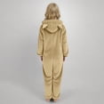 thumbnail image 3 of Pyjama d'Hiver pour Filles Combinaison à Capuche à Manches Longues pour Filles Pyjama Uni pour Chaleur Hivernale Décontractée Combinaison à Manches Longues, 3 of 6
