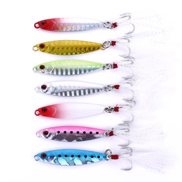 7pcs/set Fishing Lure Slow Wobble Metal Artificial Swimbait Hook hard crankbait crankbait Swimming Fish Bait Crankbait