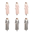 thumbnail image 4 of Youkk Polyester Wrap Yourself In Comfort With Full Length Bathrobe Unique Soft And Warm Wide Range Of Uses grey XL, 4 of 6