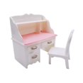 thumbnail image 2 of Xuanheng 1:12 Dollhouse Miniature Miniature Desk Chair Set Set, 2 of 8