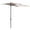 Crème Blanche, variante sur Outsunny Parasol Demi-Parasol Extérieur de Balcon 8 Pi Noir