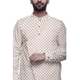 thumbnail image 3 of Atasi Designer Kurta Pajama For Men Printed Angrakha Kurta Set Summer Clothing, 3 of 3