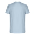 thumbnail image 4 of Pisexur T-shirts pour Hommes, Imprimé Col Rond Mode Décontractée Manches Courtes Blouses Col Rond Chemises Bleu Clair, 2TG Chemises de Golf Hommes & Chemises Hommes, 4 of 6