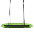 thumbnail image 4 of Patiojoy 60" Flying Saucer Tree Swing Set Outdoor Oval Swing Adjustable Hanging Ropes for Kids Green, 4 of 7