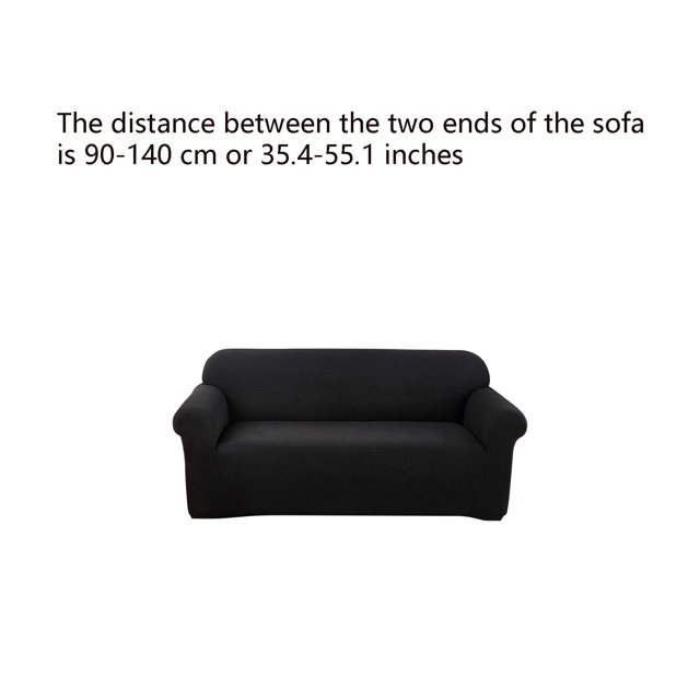 Sofa Cover for 3-Seater Couch with Elastic Hem Fit 85% Polyester 15% Spandex Stretch Fabric Dust and Stain Protection