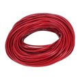 thumbnail image 1 of Unique Bargains 20 Yards Cordon de Laçage en Cuir Rond 2mm pour Bricolage, Rouge Foncé, 1 of 7