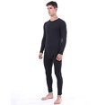 thumbnail image 2 of LANBAOSI Men Thermal Underwear Set Winter Top & Bottom Ultra Soft Male Long John Set Size 4X-Large, 2 of 5