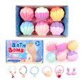 thumbnail image 1 of Shell Bath Balls Set Spa Essential Oil Bath Balls Bubble Pop Salt Bath Salt Balls 110gx6pcs, 1 of 6