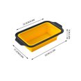 thumbnail image 4 of Baking Pan Rectangular Baking Pan Non-Stick Cake Mold for Oven Baking(Yellow,1-Piece) Rkxzt, 4 of 5